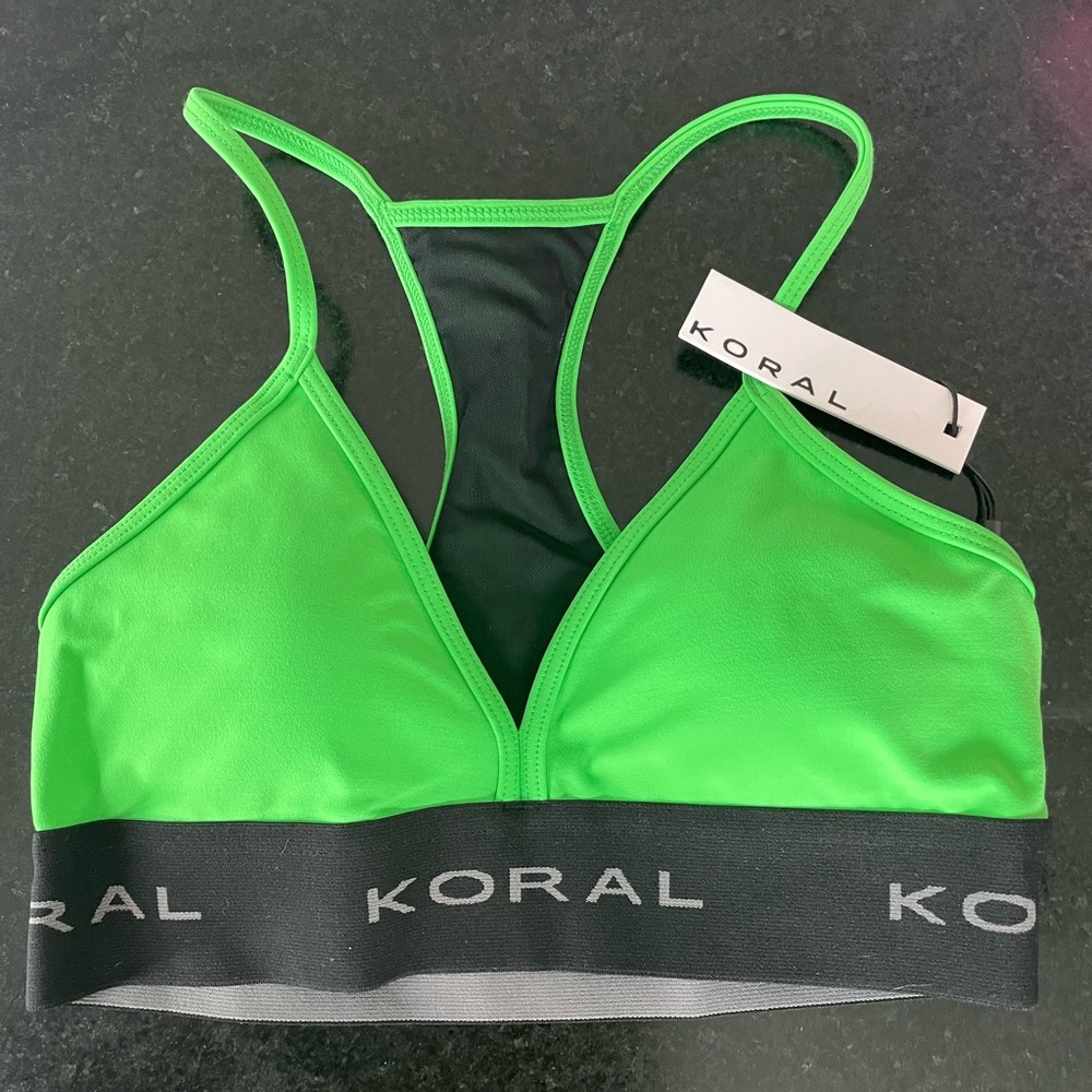 NWT - Koral Maddox sports bra in Bermuda grass size sm - Picture 4 of 6